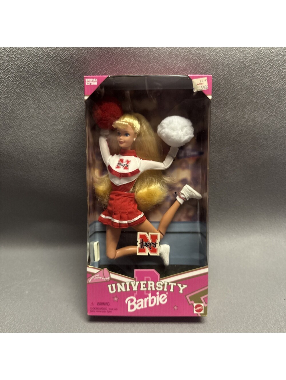 Barbie Nebraska Cornhuskers University Cheerleader Huskers College Football 1996